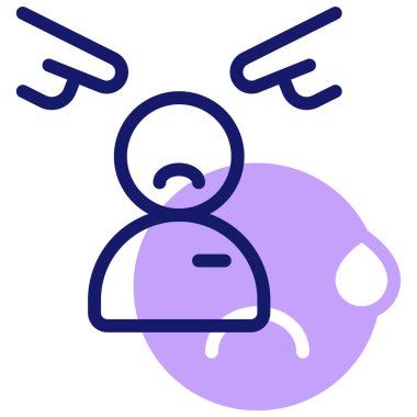 zorba modern simge, vektör illüstrasyonu