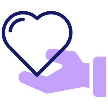 Charity web simgesi basit tasarım