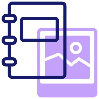 Albüm. Web simgesi basit tasarım