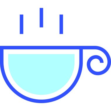 Çay. Web simgesi basit illüstrasyon