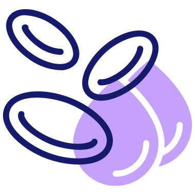 - Kan. Web simgesi basit illüstrasyon