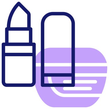 Kozmetik. Web simgesi basit illüstrasyon