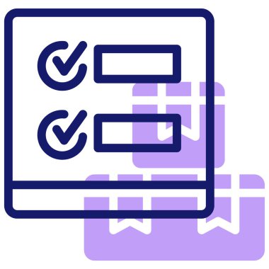 Kontrol listesi. Web simgesi basit tasarım