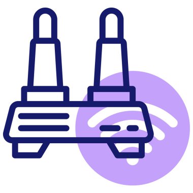 router simgesi vektör illüstrasyonu