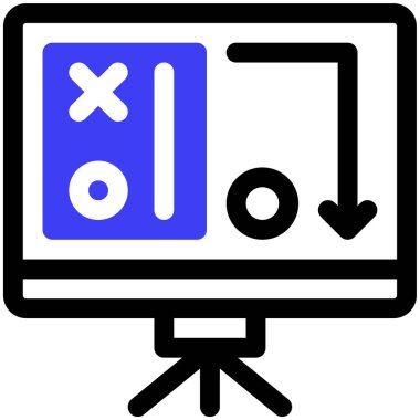 iş stratejisi, vektör illüstrasyonu basit tasarım