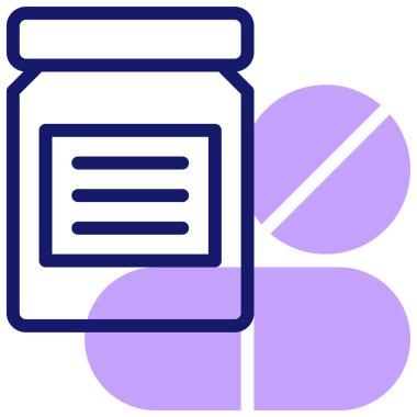 Tedavi. Web simgesi basit illüstrasyon