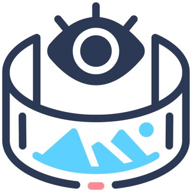 Panorama. Web simgesi basit illüstrasyon