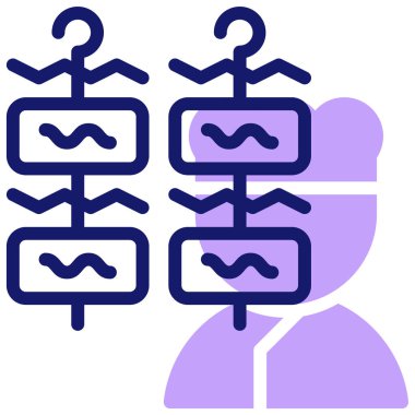 Mangal. Web simgesi basit illüstrasyon