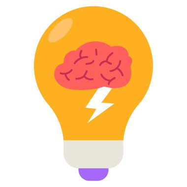 fikir simgesi, vektör illüstrasyonu basit tasarım