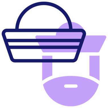 Alışveriş sepeti. Basit resimleme