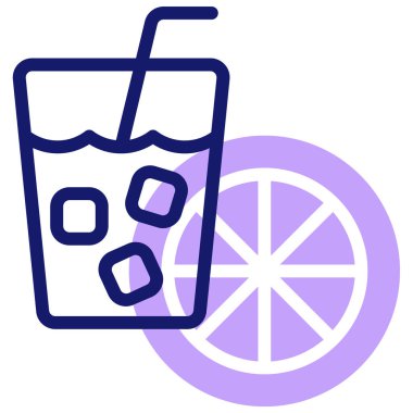 Meyve suyu paketi. Web simgesi basit illüstrasyon 