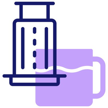 Kahve fincanı. Basit tasarım