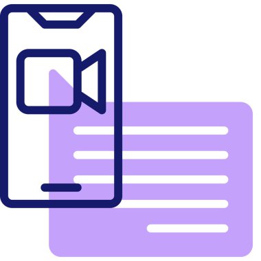 Sohbet simgesi, vektör illüstrasyonu basit tasarım