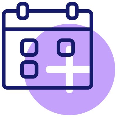 Takvim. Web simgesi basit illüstrasyon