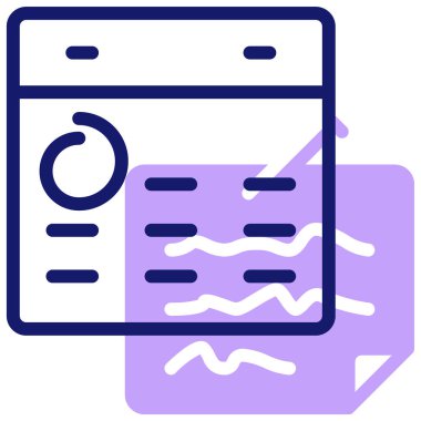 Kodlama. Web simgesi basit illüstrasyon