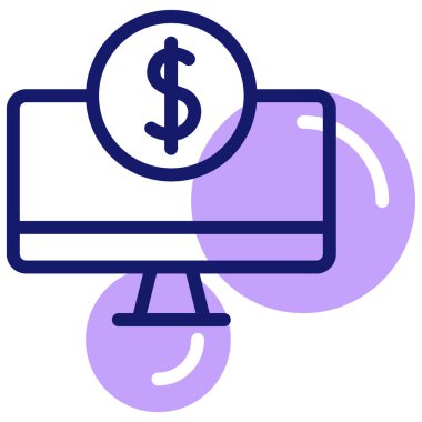 ödeme kavramı simgesi, vektör illüstrasyonu basit tasarım