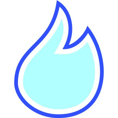 Yangın. Web simgesi basit illüstrasyon