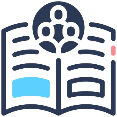 Kitap. Web simgesi basit illüstrasyon