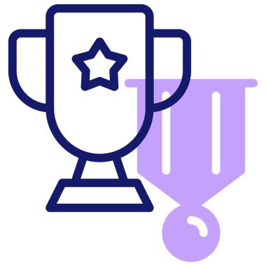 Kupa kupası. Web simgesi basit illüstrasyon