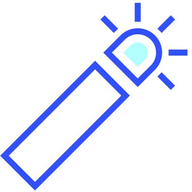 sihirli değnek simgesi, vektör illüstrasyonu basit tasarım