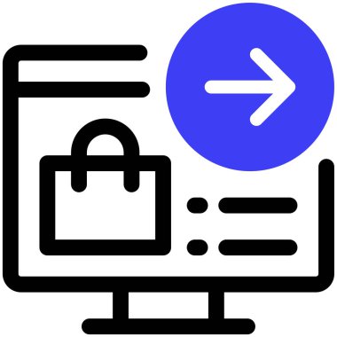 Kontrol et. Web simgesi vektör illüstrasyonu