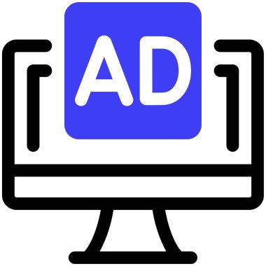 Basit tasarım web simgesi reklamı