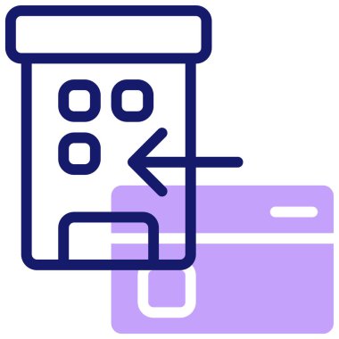 Simge girin, vektör illüstrasyonu basit tasarım