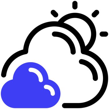 Hava bulutlu. Basit tasarım