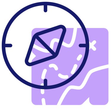 Macera. Web simgesi vektör illüstrasyonu