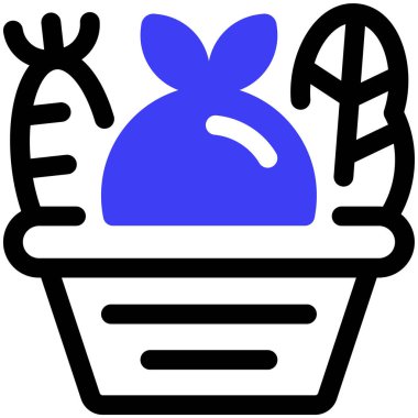 sebze ikonu vektör illüstrasyonu