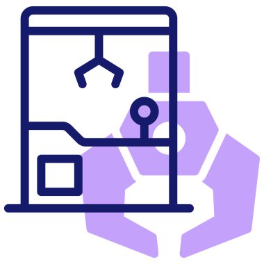 Hukuk ve adalet, web simgesi basit illüstrasyon