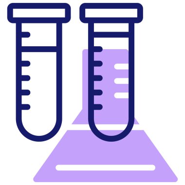 Laboratuvar. Web simgesi vektör illüstrasyonu