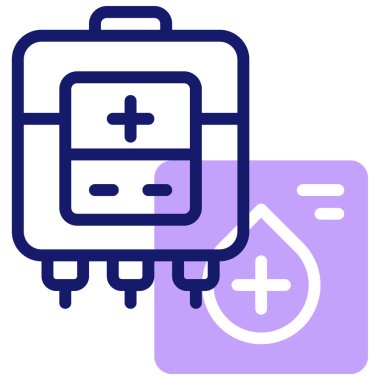 - Kan. Web simgesi basit illüstrasyon