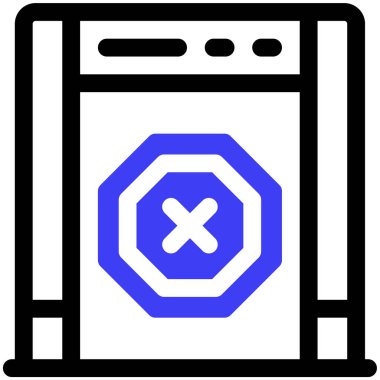 denetleme simgesi, vektör illüstrasyonu basit tasarım