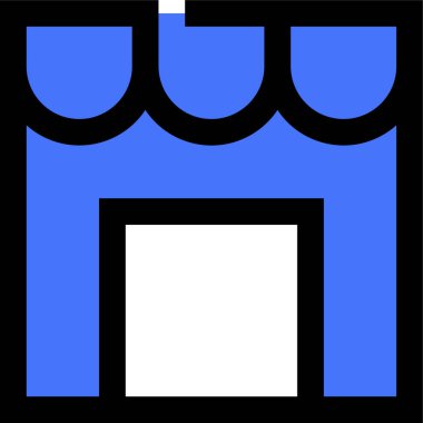 Alışveriş. Web simgesi basit illüstrasyon