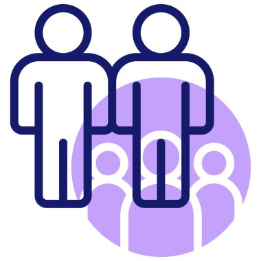 Takım. Web simgesi basit illüstrasyon