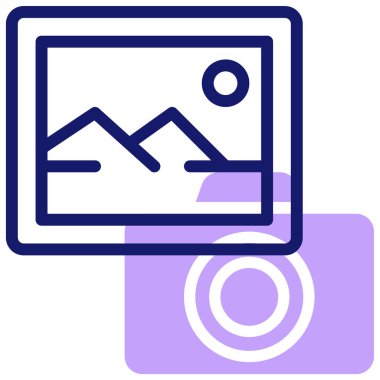 resim ikonu vektör illüstrasyonu