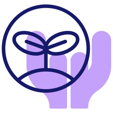 bitki simgesi vektör illüstrasyonu