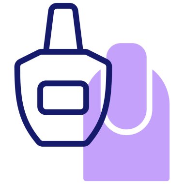 Tırnak cilası. Basit resimleme