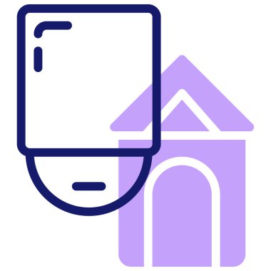 Kapalı devre televizyon. Web simgesi basit tasarım