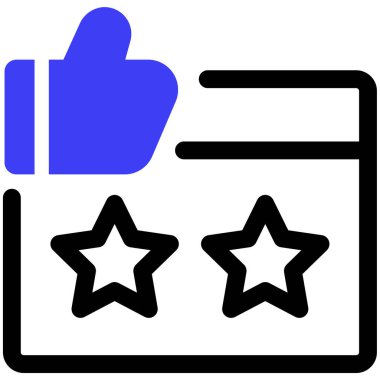 Basit web simgesinin vektör illüstrasyonu