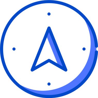 Bir navigasyon simgesinin vektör çizimi