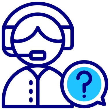 Müşteri hizmetleri, vektör illüstrasyonu basit tasarım