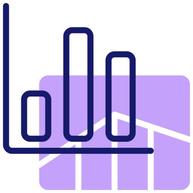 İstatistiksel web simgesi basit illüstrasyon