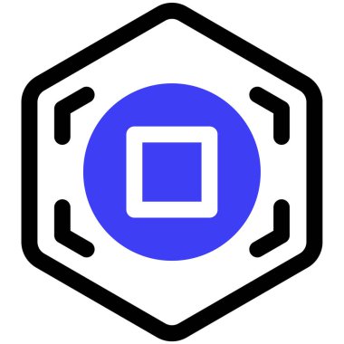 Kes şunu! Web simgesi basit illüstrasyon 