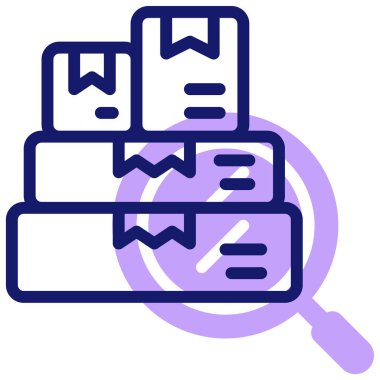 Teslimat. Web simgesi basit illüstrasyon