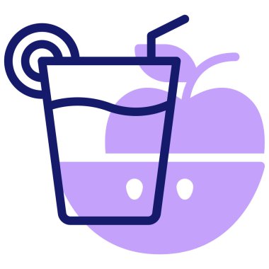 Meyve püresi. Web simgesi basit illüstrasyon 