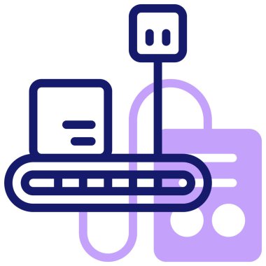 taşıyıcı web simgesi vektör illüstrasyonu