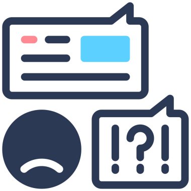 Haberler. Web simgesi basit illüstrasyon