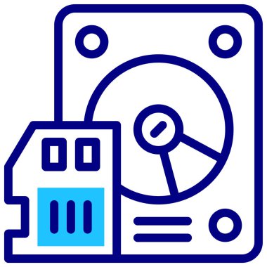 Depo. Web simgesi basit illüstrasyon 